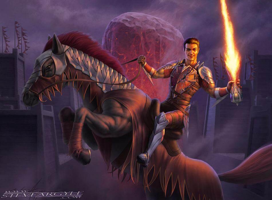 Fervent-Champion-Throne-of-Eldraine-MtG-Art