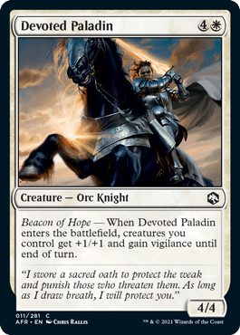 devoted paladin