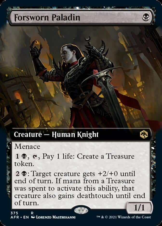 Forsworn Paladin Extended Art AFR 375