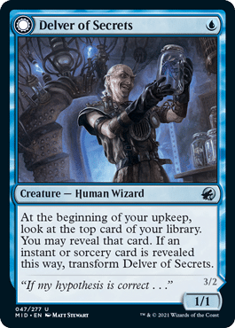 Delver of Secrets Innistrad Midnight Hunt