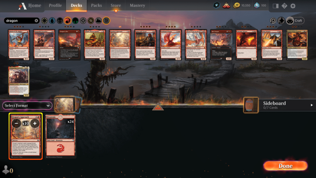 MTG Arena Crafting View