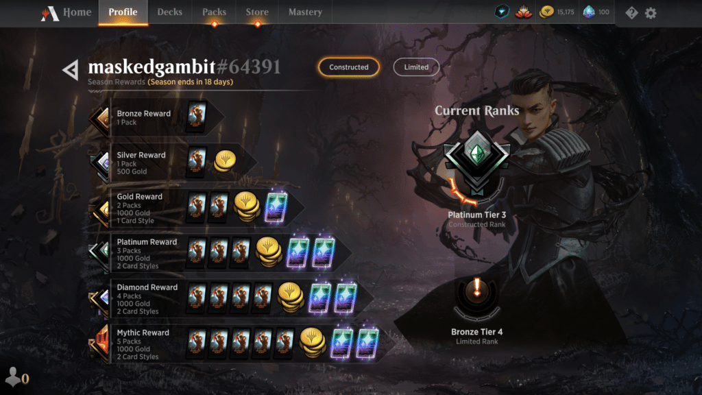 mtg arena ranked rewards