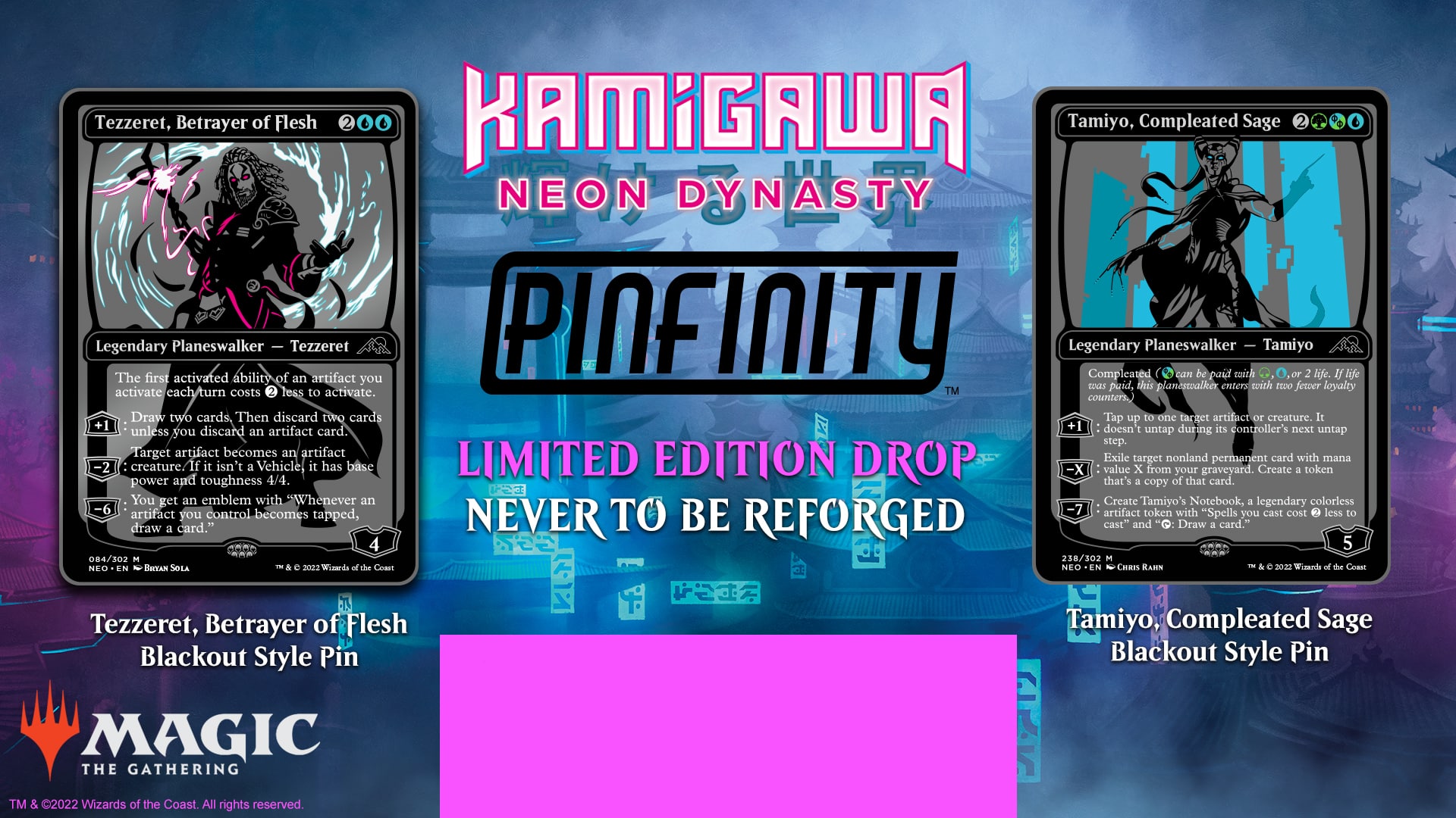 pinfinity kamigawa neon dynasty feature