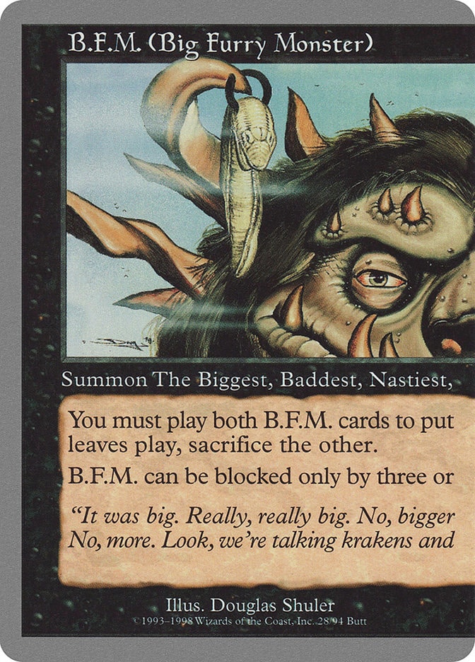 B.F.M. (Big Furry Monster) Left Half