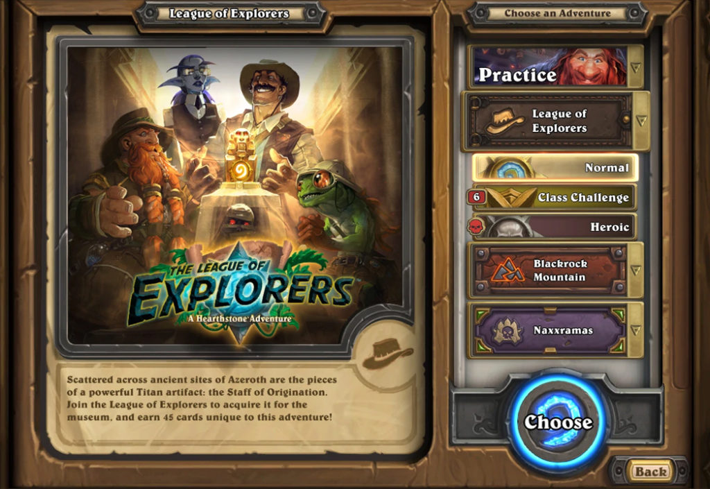 Heartstone League of Explorers adventure