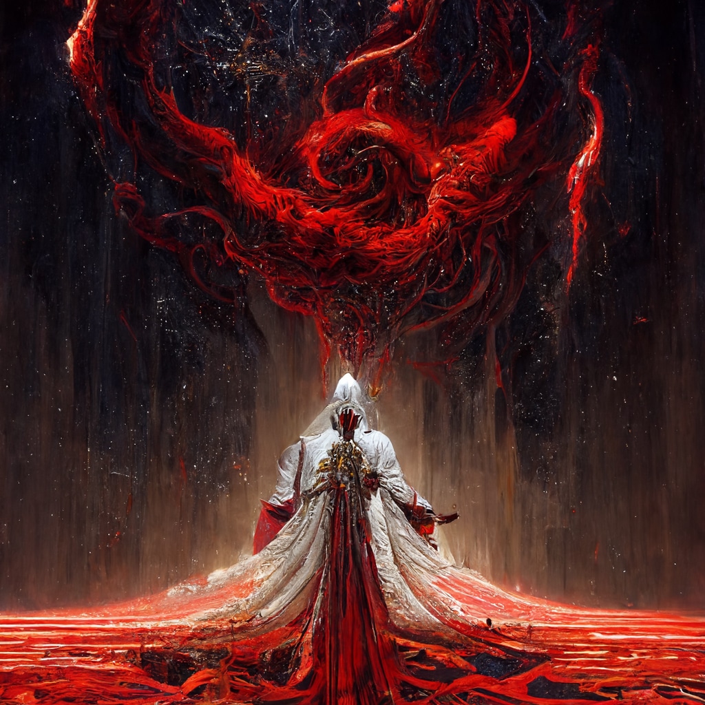 MidJourney Bot AI Generated | Elesh Norn Grand Cenobite