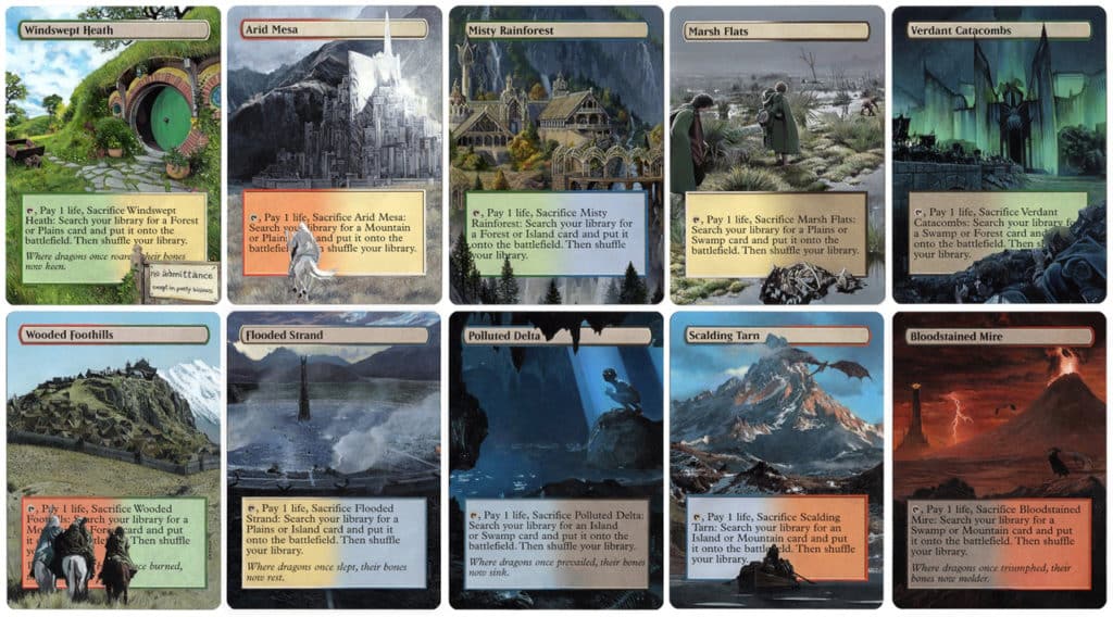 Klug Alters Lord of the Rings Fetchlands