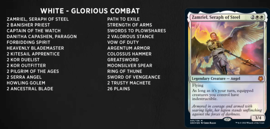 Glorius Combat decklist