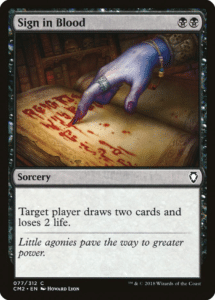 sign in blood