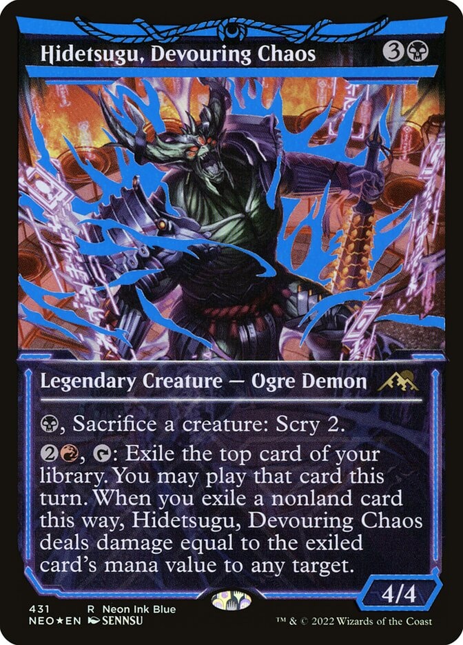 Hidetsugu, Devouring Chaos Neon Blue