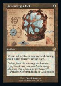 unwinding clock