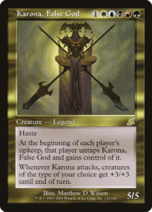 karona, false god