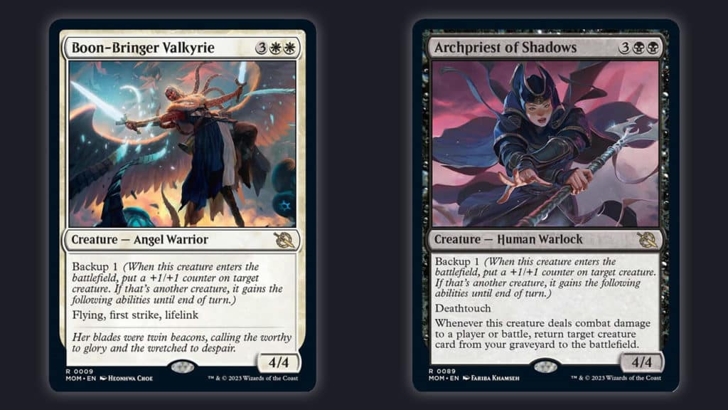 Boon Bringer Valkyrie & Archpriest of Shadows