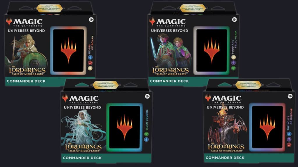 The Lord of the Rings Tales of Middle-earth Commander Decks