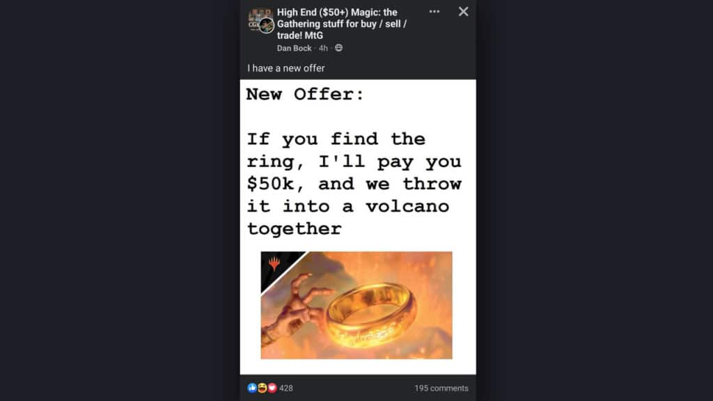 The One Ring Volcano Offer