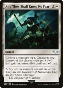 and they shall know no fear!