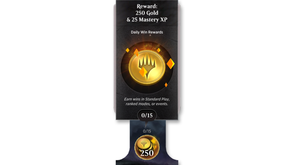 MTG Arena Daily Win Rewards XP