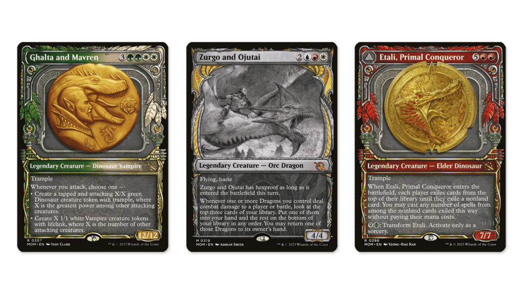 March of the Machine Ixalan, and Tarkir, Showcase Frames