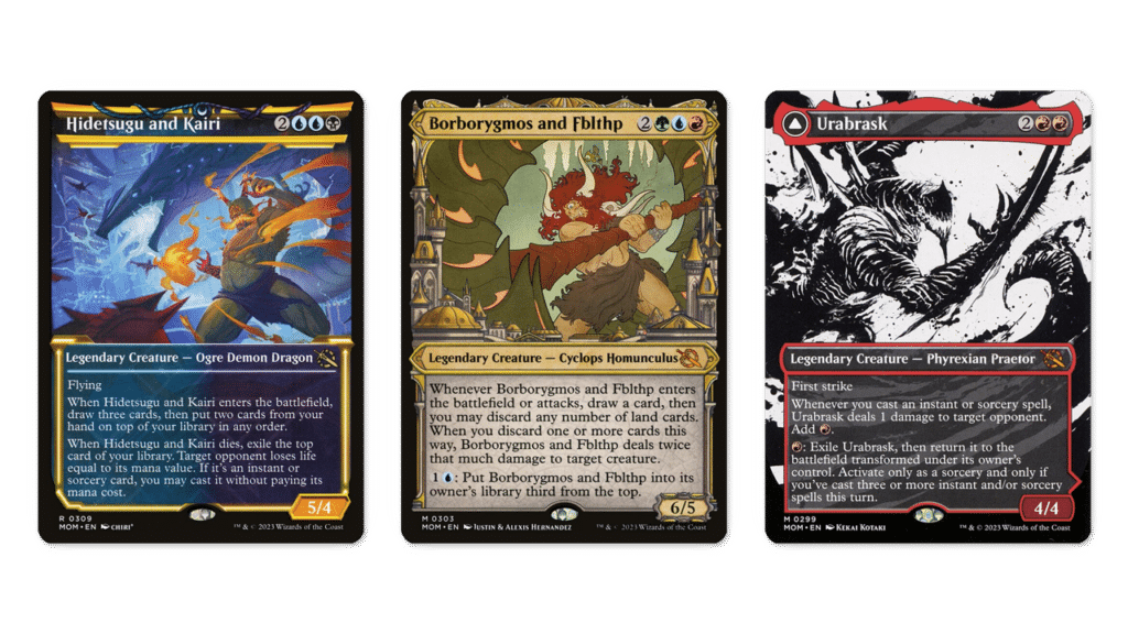 March of the Machine Kamigawa, Ravnica, & Phyrexia Showcase Frames