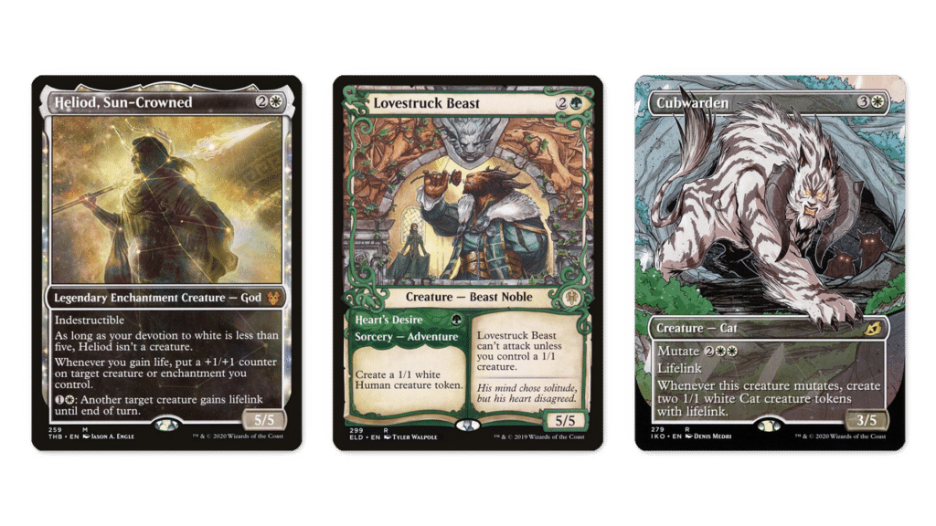 Theros, Throne of Eldraine, and Ikoria Showcase Frames