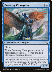 preening champion