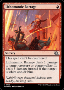 lithomatic barrage