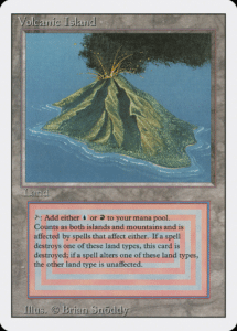 volcanic island