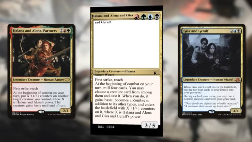 Halana and Alena and Gisa and Geralf | Un-Known Playtest Cards