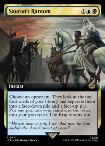Sauron's Ransom Extended Art Foil