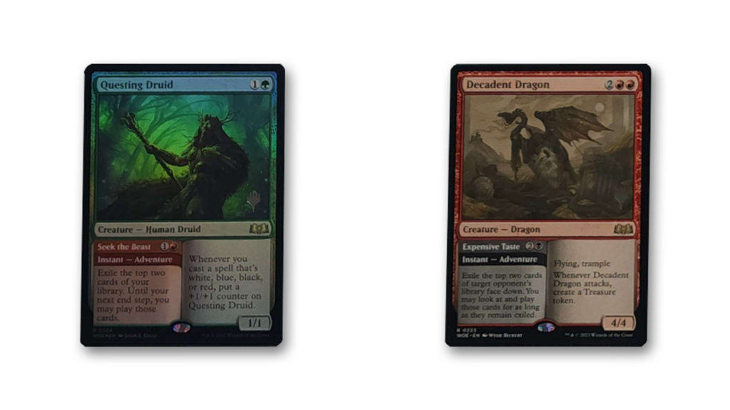 Questing Druid | Decadent Dragon | Wilds of Eldraine LEAK