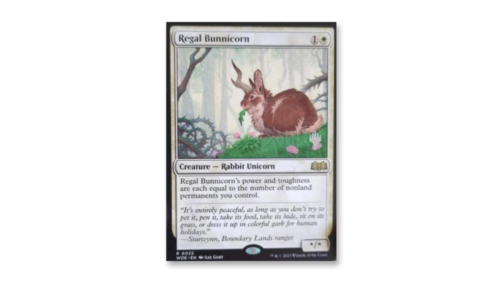 Regal Bunnicorn | Wilds of Eldraine