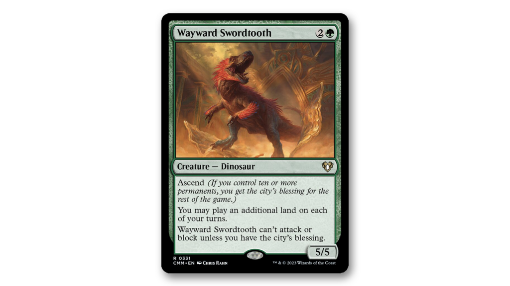 Wayward Swordtooth | Commander Masters