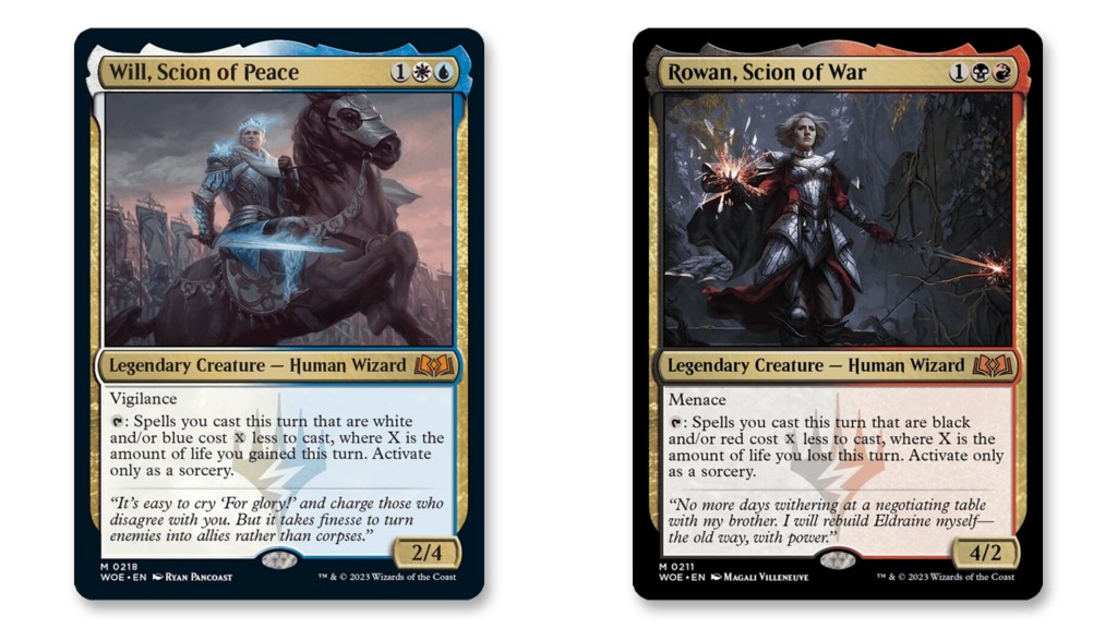 Will, Scion of Peace | Rowan, Scion of War | Wilds of Eldraine