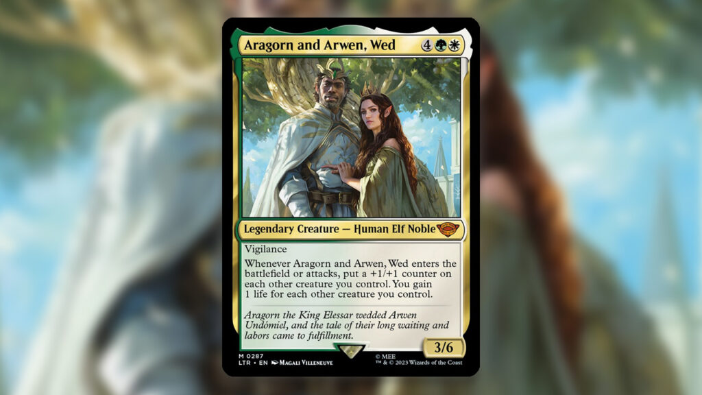 Aragorn and Arwen, Wed