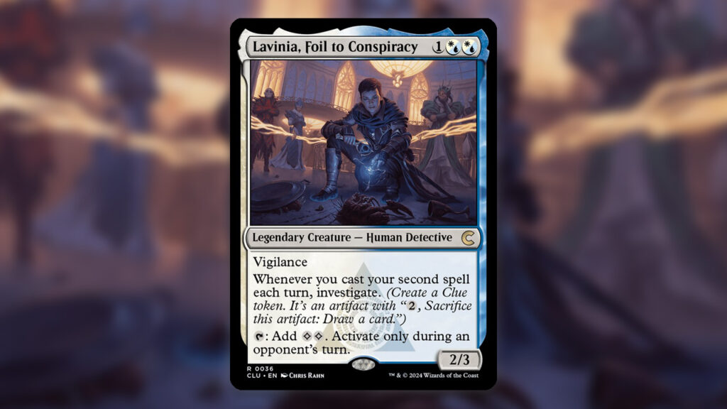 Lavinia, Foil to Conspiracy