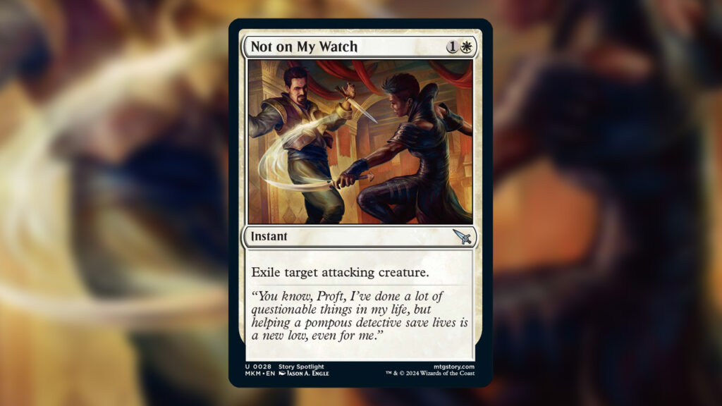 Not on My Watch