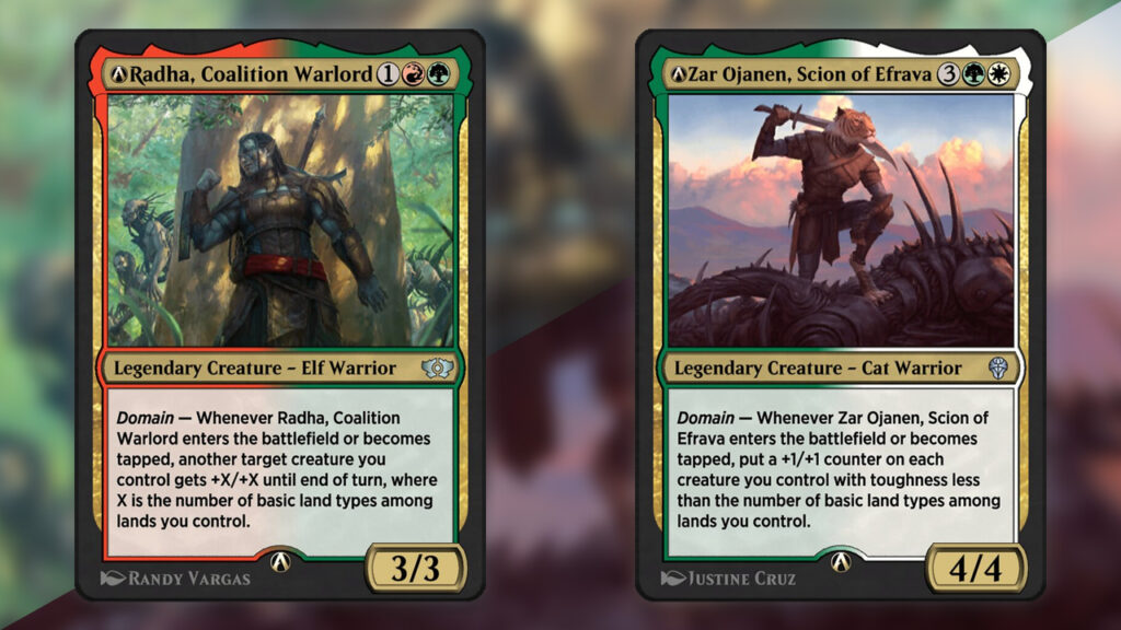 Radha, Coalition Warlord &  Zar Ojanen, Scion of Efrava