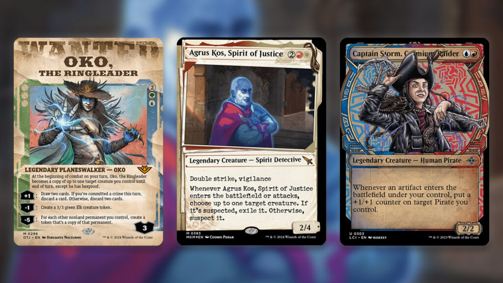 A trio of recent MTG Showcase frames
