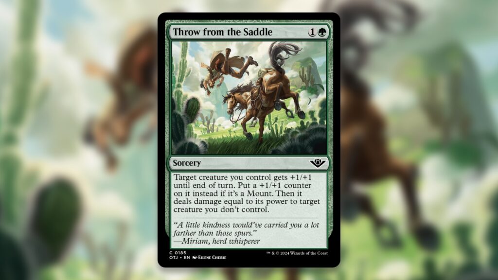 Throw from the Saddle