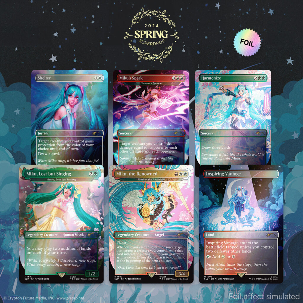 2024 Spring Superdrop Secret Lair x Hatsune Miku Sakura Superstar