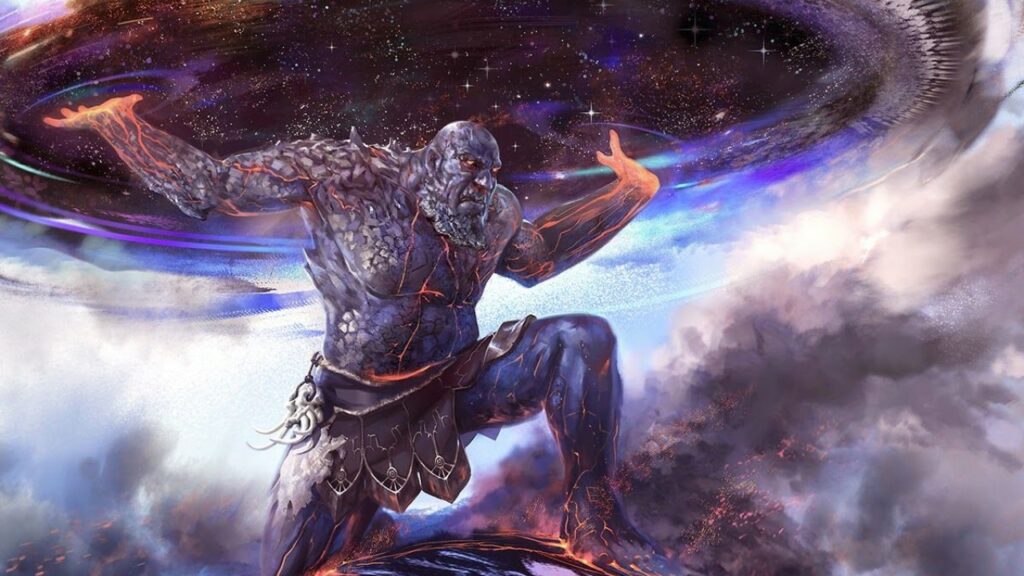 Bearer of the Heavens | Journey Into Nyx | Art by Ryan Alexander Lee