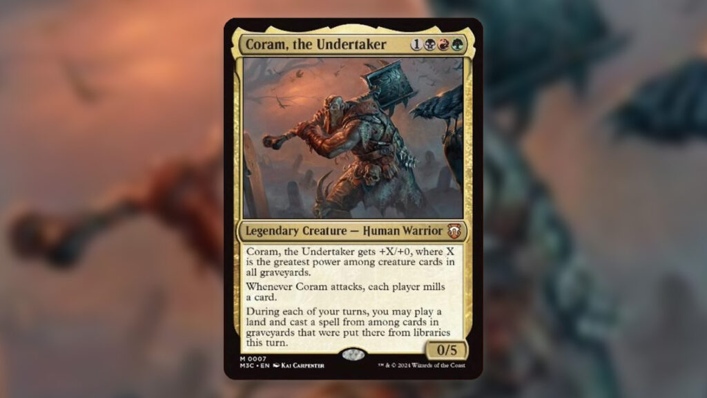 Coram, the Undertaker