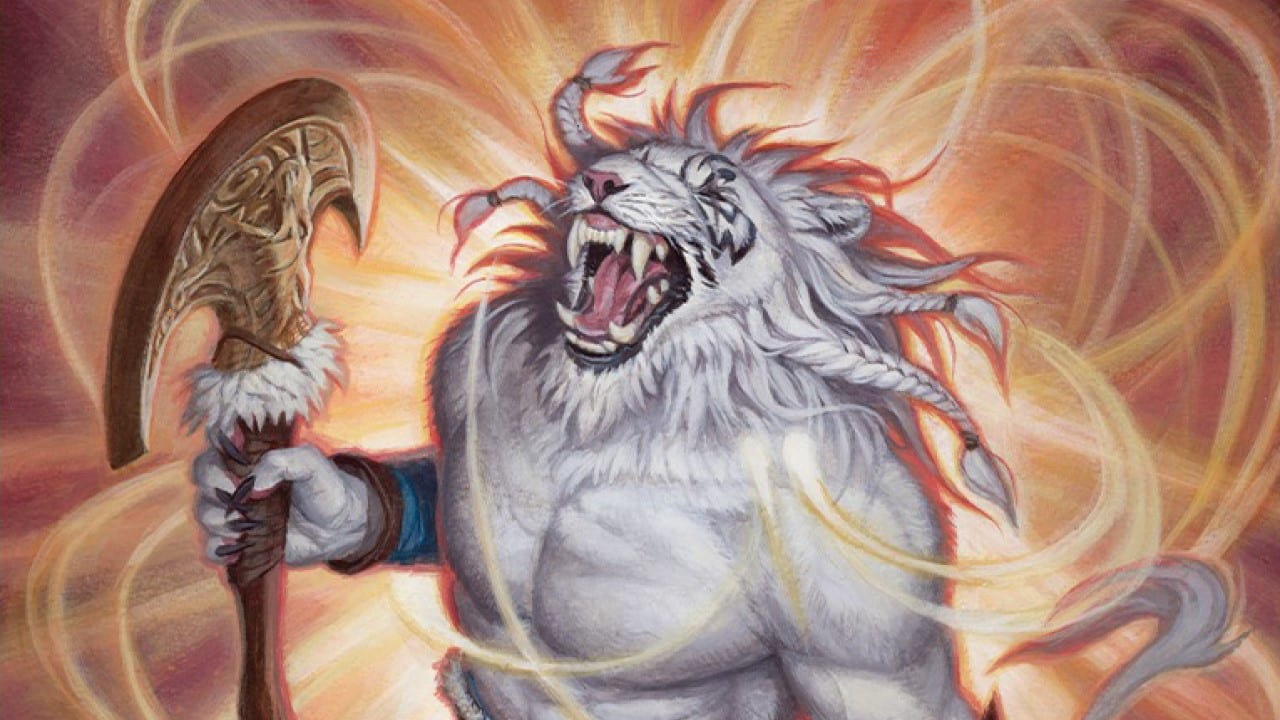 Ajani, Nacatl Avenger | Modern Horizons 3 | Art by Ilse Gort