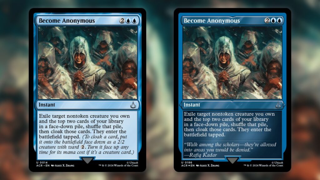 Assassin's Creed Etched Foils Example