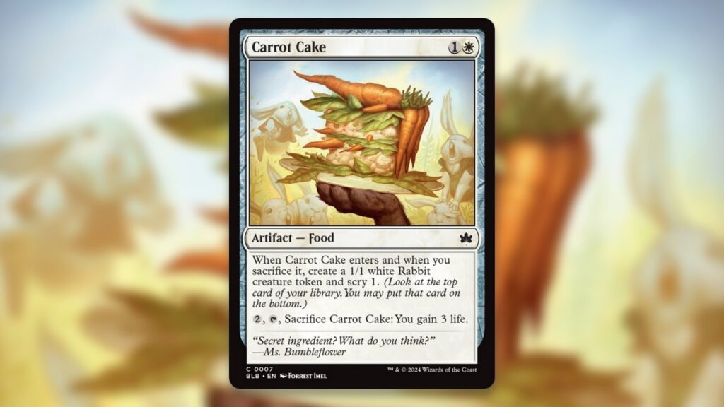 Carrot Cake | Bloomburrow | Art by Forrest Imel