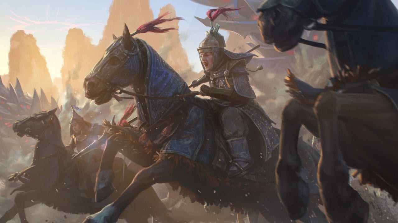 Herald of Hoofbeats | March of the Machine Commander | Art by Randy Vargas