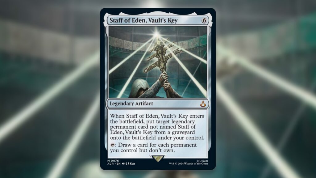 MTG-Assassins-Creed-Historic-Staff-of-Eden-Vaults-Key
