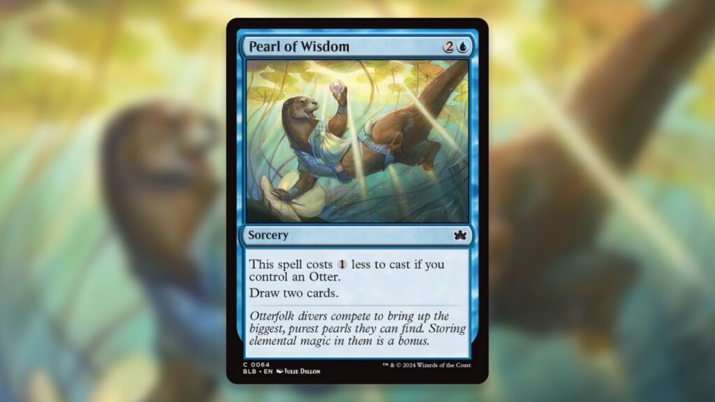 Pearl of Wisdom | Bloomburrow | Art by Julie Dillon