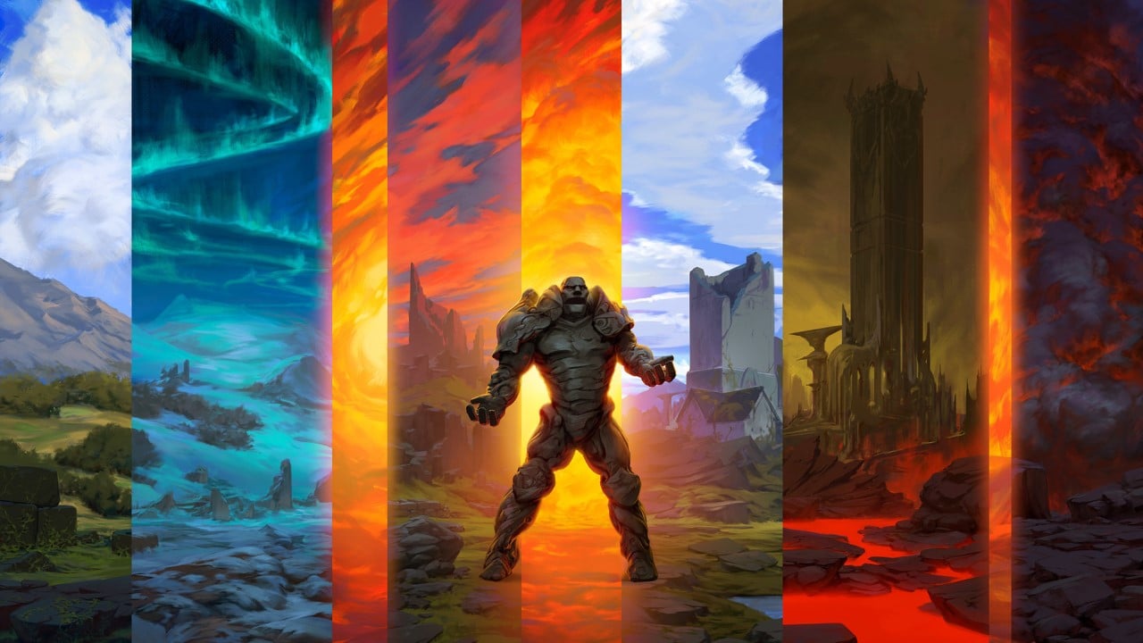 Karn's Temporal Sundering | Dominaria | Art by Noah Bradley