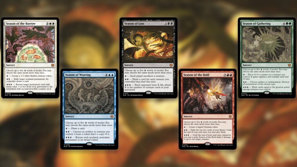 Best Bloomburrow Cards Commander Seasons Cycle